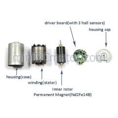 BL1625i, BL1625, 16 mm small inner rotor brushless dc electric motor